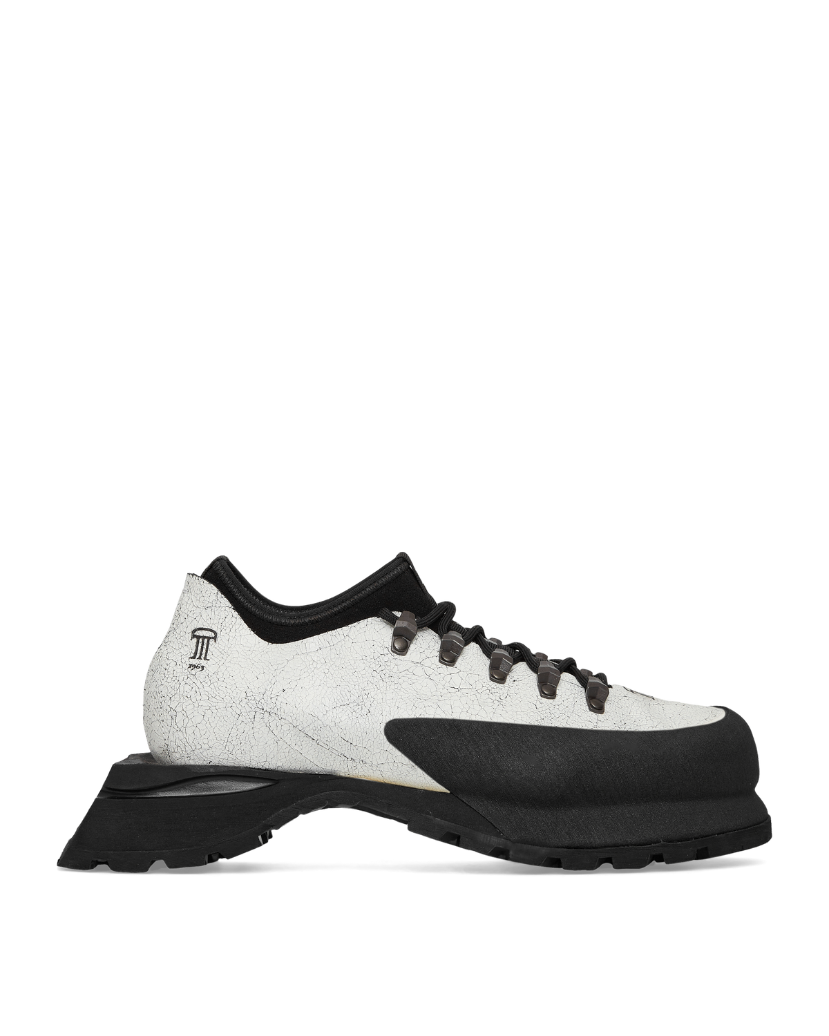 포야나 부츠 화이트 - 블랙 아웃솔